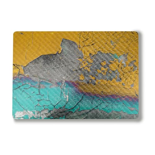 Image of Carbon Fiber Laptop Skin Compatible with Alienware M18 R2 (2024) - Chipped Spill - Premium 3M Vinyl Protective Wrap Decal Cover - Easy to Apply | Crafted in The USA by MightySkins