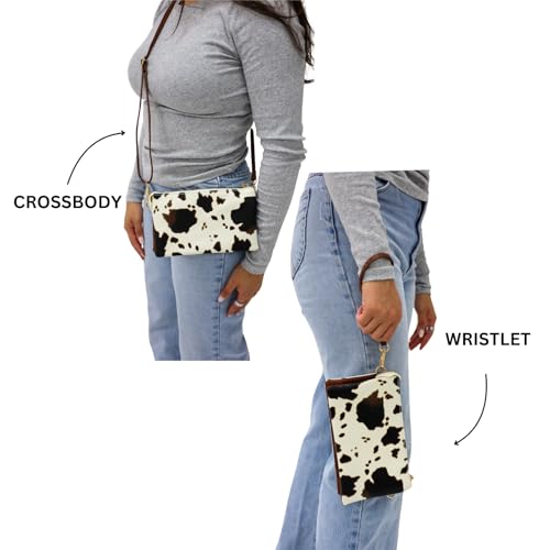 Image of JEN & CO. Riley Small Crossbody Bags Vegan Leather Wristlet Wallets Clutch Purses Shoulder Handbag for Women