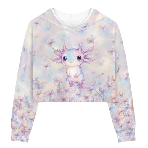 Cute Tops for Girls 5-14 Long Sleeve Crop Top Girls' Fashion Hoodies & Sweatshirts Crewneck Pullover Sweatshirt
