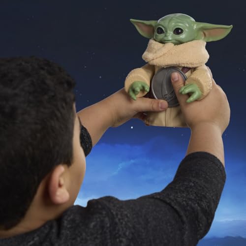 Star Wars Câlins Grogu, Figurine électronique de 16,5 cm et Anzellan, Jouets The Mandalorian & Grogu pour Enfants, à partir de 4 Ans