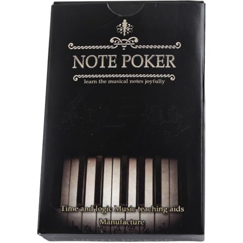 Luxylei Jeu De 54 Cartes pour L'apprentissage De Musique : Cartes Mémoire pour Étudier Le Rythme, Cartes Mémoire pour Piano, Cartes Pédagogiques pour Débutants Professionnels.