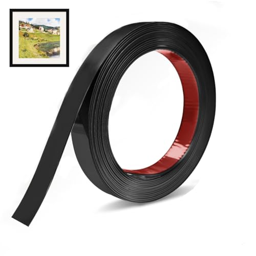 6M×2cm Moulures Décoratives Autocollantes,Finition Effet Miroir Métallisé Noir,Moulure Adhesive Flexibles Autocollantes,Bordure Décorative,Bandes Miroir Autocollantes pour Cadre de Miroir,Mur