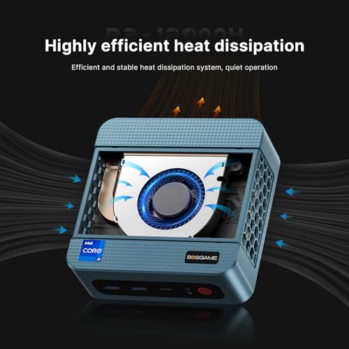 Image of BOSGAME P2 Plus Mini PC, 12th Intel i7-12700H (up to 4.7GHz), 32GB DDR5 512GB PCIe SSD Mini Computers with HDMI+DP+USB4 Support Wi-Fi6E BT5.2, Dual LAN Mini PC