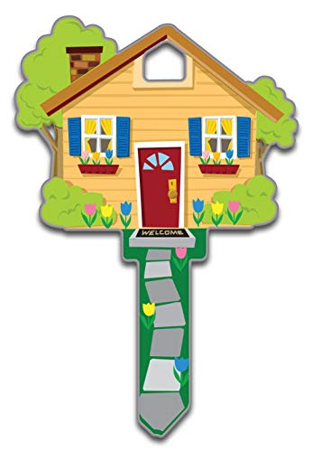 Lucky Line Key Shapes, HOME, House Key Blank, KW1/11, 1 Key (B105K), Assorted/ Multicolor
