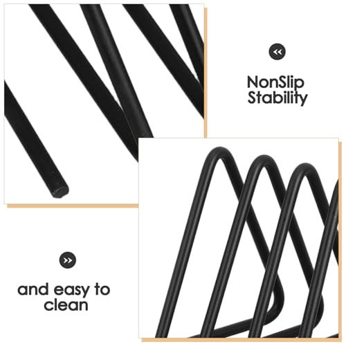 Organizador triangular de cocina para almacenamiento estable de tapas de ollas y tablas 4