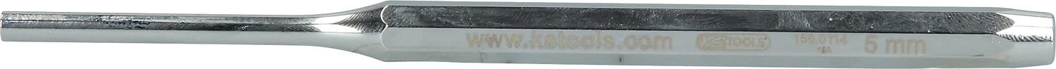 SK Hand Tool KS TOOLS Pin Punch Octagonal Shaft, Mirror Polished, Ø 5mm, Clear