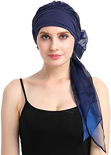 Comfy Alopecia Hat Bamboo Jersey Breast Cancer Headwear Chemo Turban Head Wrap