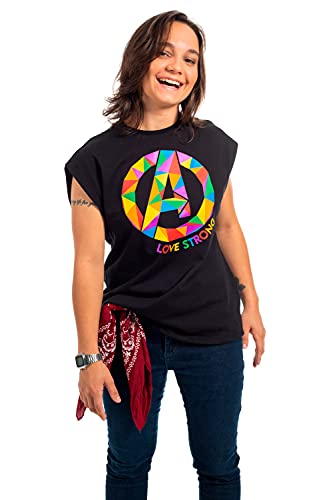 Camiseta Manga Curta Love Strong Pride, Cativa, Feminino, Preto, P