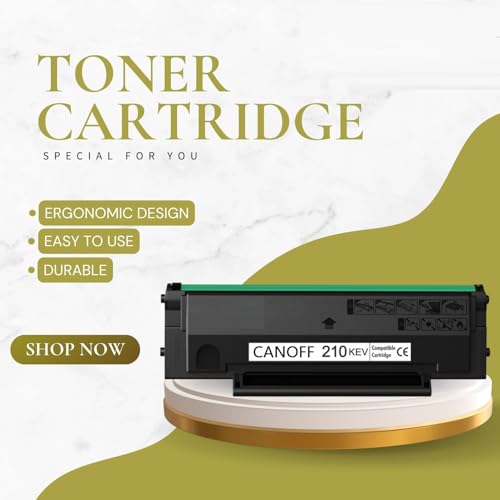 Image of CANOFF ICE-210 KEV Toner Cartridge | Compatible with Pantum P2500, P2500W, M6500, M6500W, M6550, M6550NW, M6600, M6600NW Printers | 1800pages at 5% Coverage Black | Crisp & Clear Printing