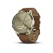 Garmin vívomove HR, Hybrid Smartwatch for Men and Women, Small/Medium, Gold with Leather Band