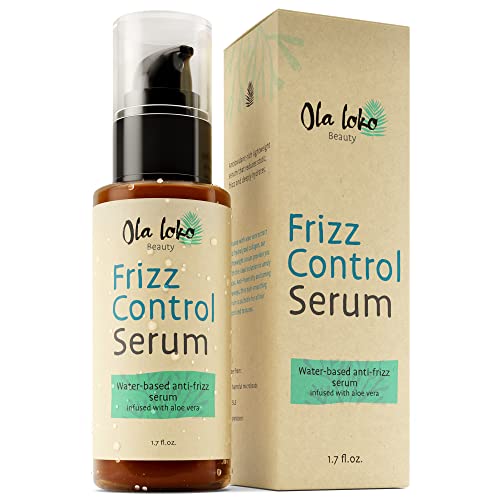Suero para el cabello encrespado, productos capilares nutritivos para el cabello seco, dañado y encrespado - Suero para el cabello para el control del encrespamiento con Aloe Vera para la hidratación