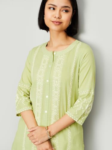 Image of Max Women's Cotton Regular Fit Casual Kurta