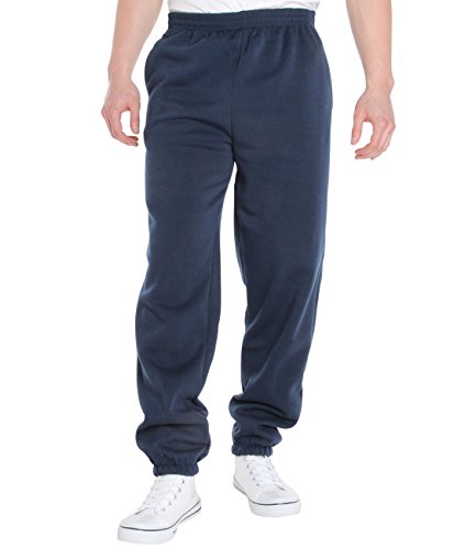 KRISP Pantalón Hombre Chándal Polar, Azul Marino (7929), L, 7829-NVY-L