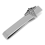 Medical Caduceus Tie Bar
