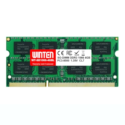 WINTEN DDR3 SDRAM ノートPC用メモリ WT-SD1066-4GBL (4GB&times;1)