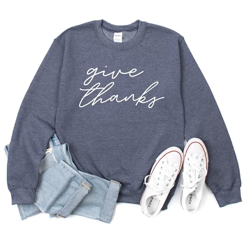 Give Thanks Thanks givingday Christian Bible Sweatshirt Christian Long Sleeve Shirts Jesus Faith Cross Graphic Casual Loose Pullover Tops4