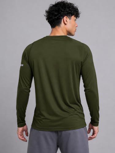 Image of EYEBOGLER Men's Full Sleeve Sports T-Shirt | Athletic Activewear for Running, Gym, Workout, Training & Outdoor Activities