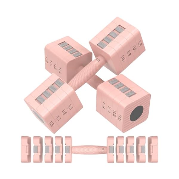 RINREA 22LBS Adjustable Dumbbells Set for Women/Men Home Workout