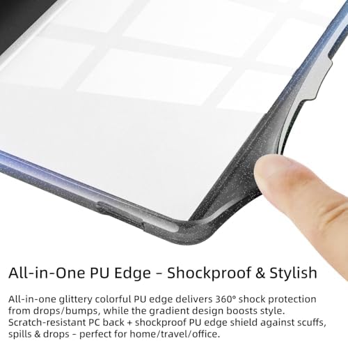 Clear Case for 6" Kobo Clara Colour 2024 & 6" Kobo Clara BW 2024 & 6" Kobo Clara 2E 2022 – Crystal Clear Soft TPU Flexible Cover, Anti-Yellowing & Slim Protective Shell, Black - 3