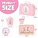 Lajeje Kids Tea Party Set for Little Girls & Toddlers – Bunny Kitchen Toy & Pretend Play Set with Teapot, Cups, Plates, Desserts & Case | Princess Birthday Gift, Easter Basket Stuffer for Ages 3-5