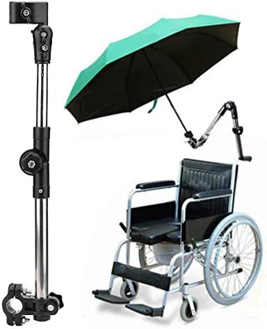 Zacisk parasola na wózek inwalidzki, trwały i wytrzymały z ABS i materiałem ze stali nierdzewnej dla rodziny na rowery