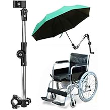 Umbrella Mount Holder, Wheelchair Stroller Umbrella Attachment Handle Bar Holder Clamp Supporter Connector