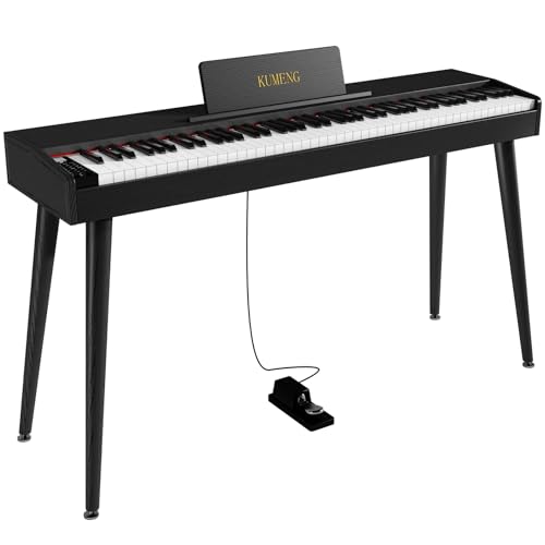 KUMENG digital Piano 88 Key Semi Weighted Keyboard,Full-size...