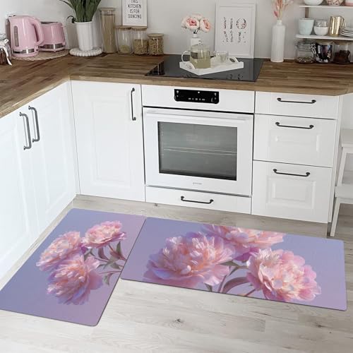 Tapis de cuisine anti-fatigue lavables en machine avec revêtement de sécurité