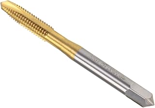 CoCud Spiral Point Taps, Metric M6 x 1 Thread, Titanium Coated High Speed Steel 6542 Screw Milling Threading Tap - (Applications: for Tapping Drilling Machine), 1-Piece