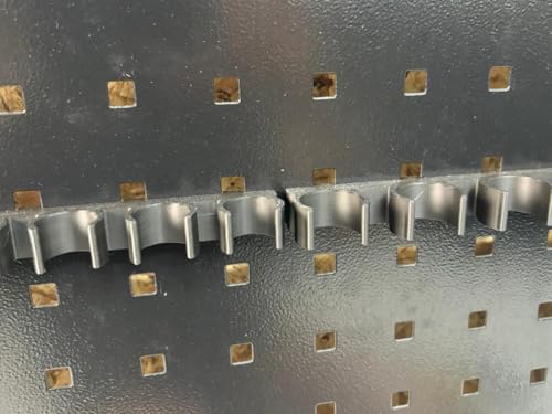 2x Universal Halterung Feilen Stemmeisen Ratschen und mehr Lochwand Halterung für Güde - Gedore - ADB - Kraftwerk Lochwand Vierkantlochung 38 mm / 10 mm Lochwand Zubehör