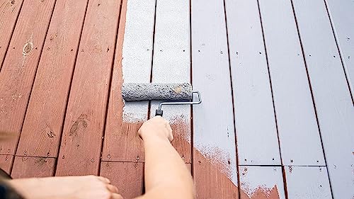Ames SD1KTN Safe-T-Deck Granulated Formula Exterior Paint - 1 Gallon Khaki Tan Paint - Great For Porches, Patios thumb #4