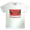 Rock Off officially licensed products Fontaines D C Gothic Band Logo T Shirt L White #2