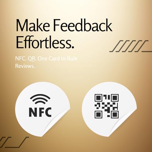 Golden QR Border NFC & QR Tap or Scan Standee for Business by tinydabba - 9