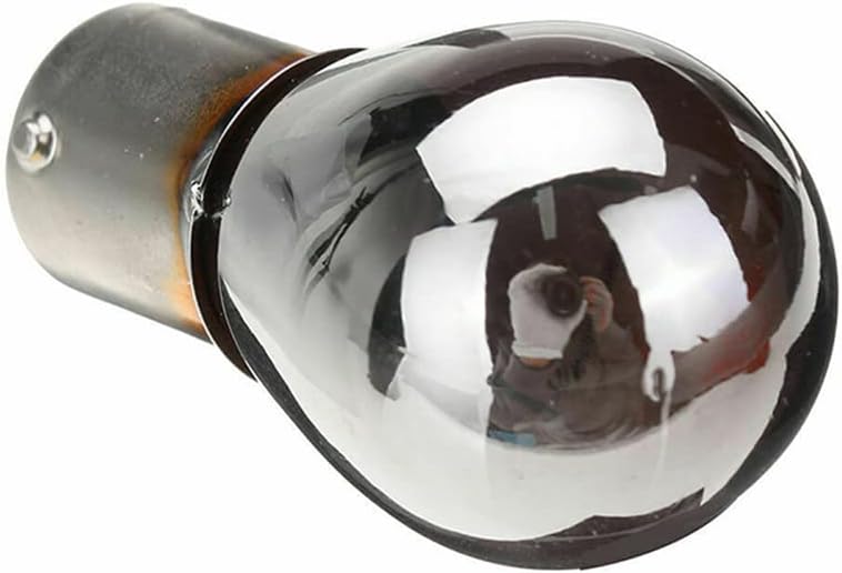 10Pcs BAU15S 581 Stop Lamp PY21W Car Indicator Light 21W Turn Signal Chrome Plated Amber Bulbs 12V