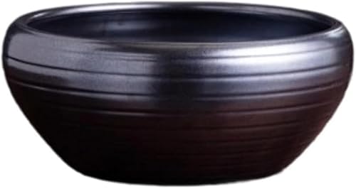 AZIEBAY 樹脂製の睡蓮鉢 陶器/金魚の水槽、カメ、睡蓮、蓮の鉢、リビングルームの装飾、クリエイティブなレトロな風水