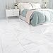 WESTICK White Marble Peel and Stick Floor Tile Bathroom Waterproof Marble Flooring Tiles Self Adhesive Sticky Tiles for Floor Bedroom Kitchen Camper Laundry Peel and Stick Tile Flooring 20 PCS 12