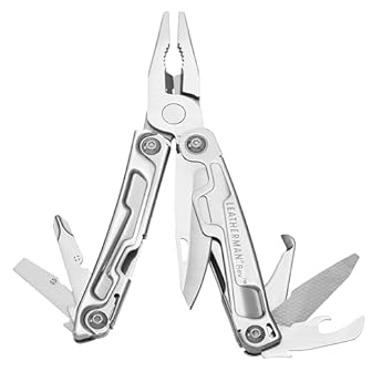 Foto di Leatherman Rev Multiutensile - 14 Strumenti con Lama per il Campeggio e il fai da te - Acciaio Inossidabile, Argento