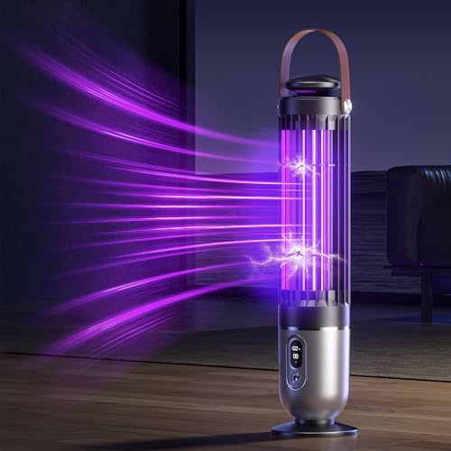 FanFuGuo® Insektenvernichter Elektrisch Wiederaufladbar,Fliegenfalle Mückenfalle Elektrisch,UV-Licht & Nachtlicht 2-in-1 mit...