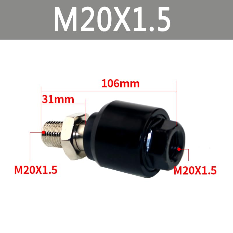 Image of Universal Swing Coupling Floating Joint M20x1.5 for Pneumatic Cylinder, Alignment Compensation Connector Full Set Accessories (FD100)
