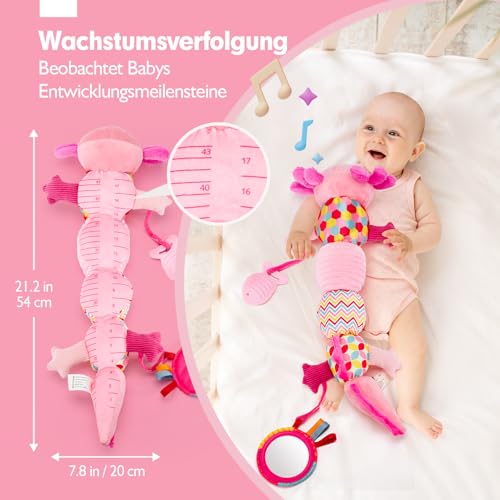 hahaland Baby Spielzeug 0 3 6 Monate, Axolotl Musikspielzeug – Ansicht 6