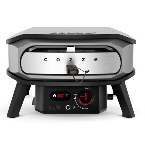 Cozze® | Forno Per Pizza 13" Premium Rotate | Gas 30Mbar | Pietra Cordierite Inclusa | Accensione Automatica | Termometro Integrato | Design Compatto - 4