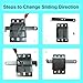 Pndbnq Garage Door Side Lock Heavy Duty Inside Deadlock Galvanized Steel Sliding Gate Latch Fits for Most Garage Warehouse Door Roll Up Doors Shed 1 Pack Bi-Directional Security Manual Locking Kit