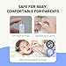 HubiBaby 3 in 1 Baby Nose Cleaning Tweezer Booger Remover and Baby Ear Wax Removal Tool with Soft Silicone Dual Ear Wax and Safe Nasal Picker for Newborns Infants & Toddlers