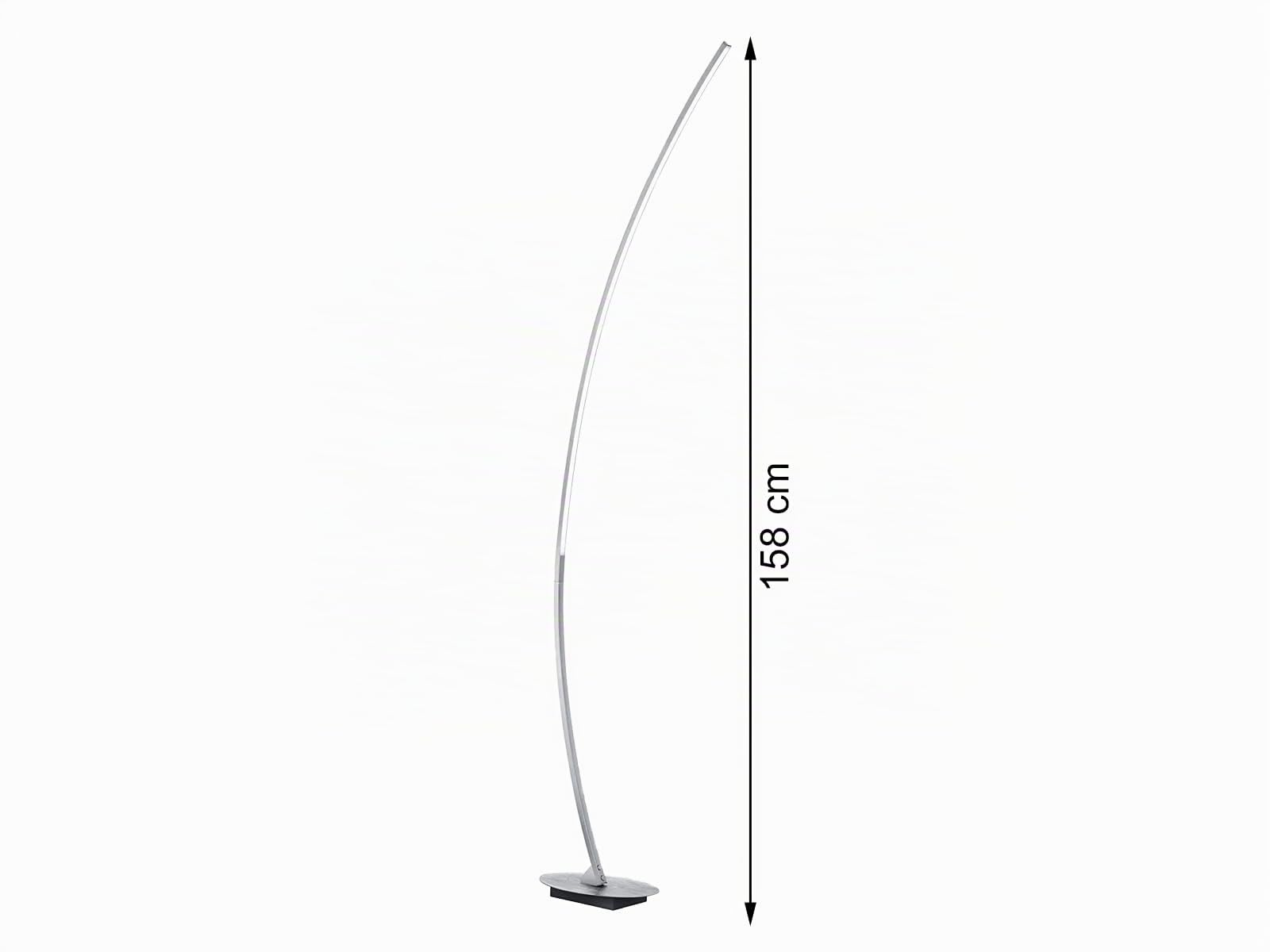 Reality Leuchten LED Stehleuchte Solo R42791105, Aluminium gebürstet, inkl. 11 Watt LED