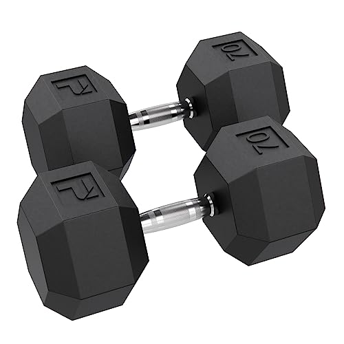 Power Systems Rubber Hex Dumbbells (80)