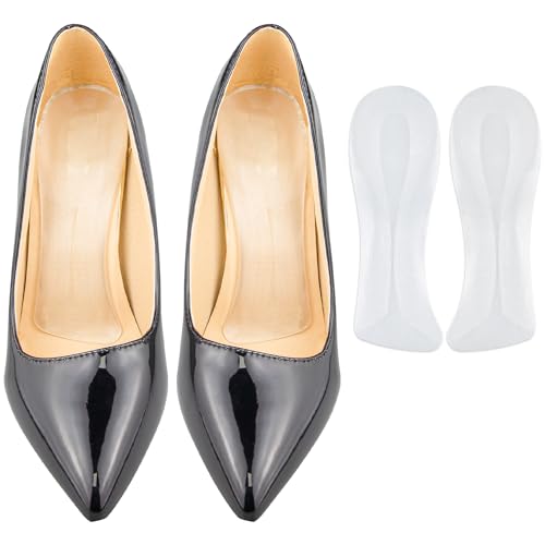 SOPROM Gel Weight Shifting Insoles for High Heels, Invisible Inserts Pads for Women Comfort, Foot Pain Relief, Extend Wear Time(Size: Small for US 6-7.5 Women Shoes)