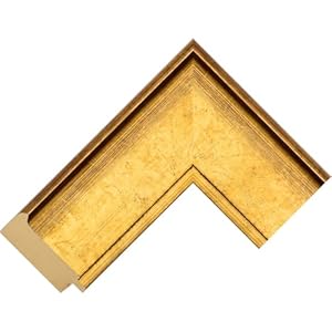 Customisable Bezel/Frame compatible with the Samsung Frame TV (55 inch) - Wide Gold Frames (Flat Gold Leaf 65mm)