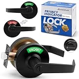 ANNFUZ Freier oder gebrauchter Badezimmergriff-Türschloss, berufliche Privatsphäre, Hebelschloss, extra große Rosette, kommerzielle ANSI Klasse 2, perfekt für öffentliche Waschräume, Männer/Frauen-WC,