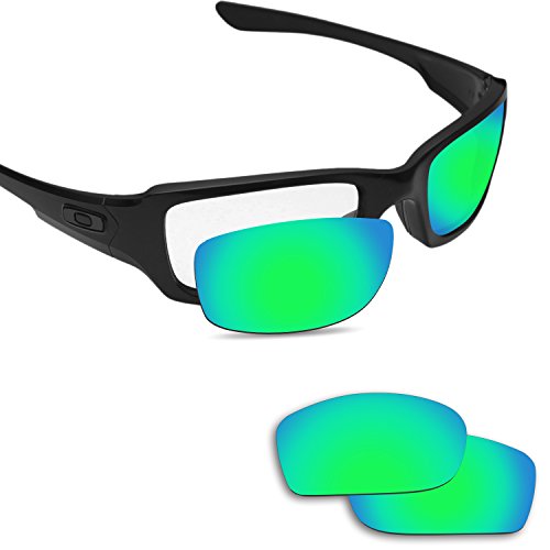 Fiskr 剥がれ防止 Oakley Fives Squared交換用レンズ 偏光レンズ -マルチオプション型