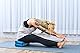 Leewadee Meditationskissen Yoga Block Zubehör Klotz Kissen Ökologisches Naturprodukt Thaikissen Nackenkissen, Kapok, 35 x 18 x 12 cm, Hellblau